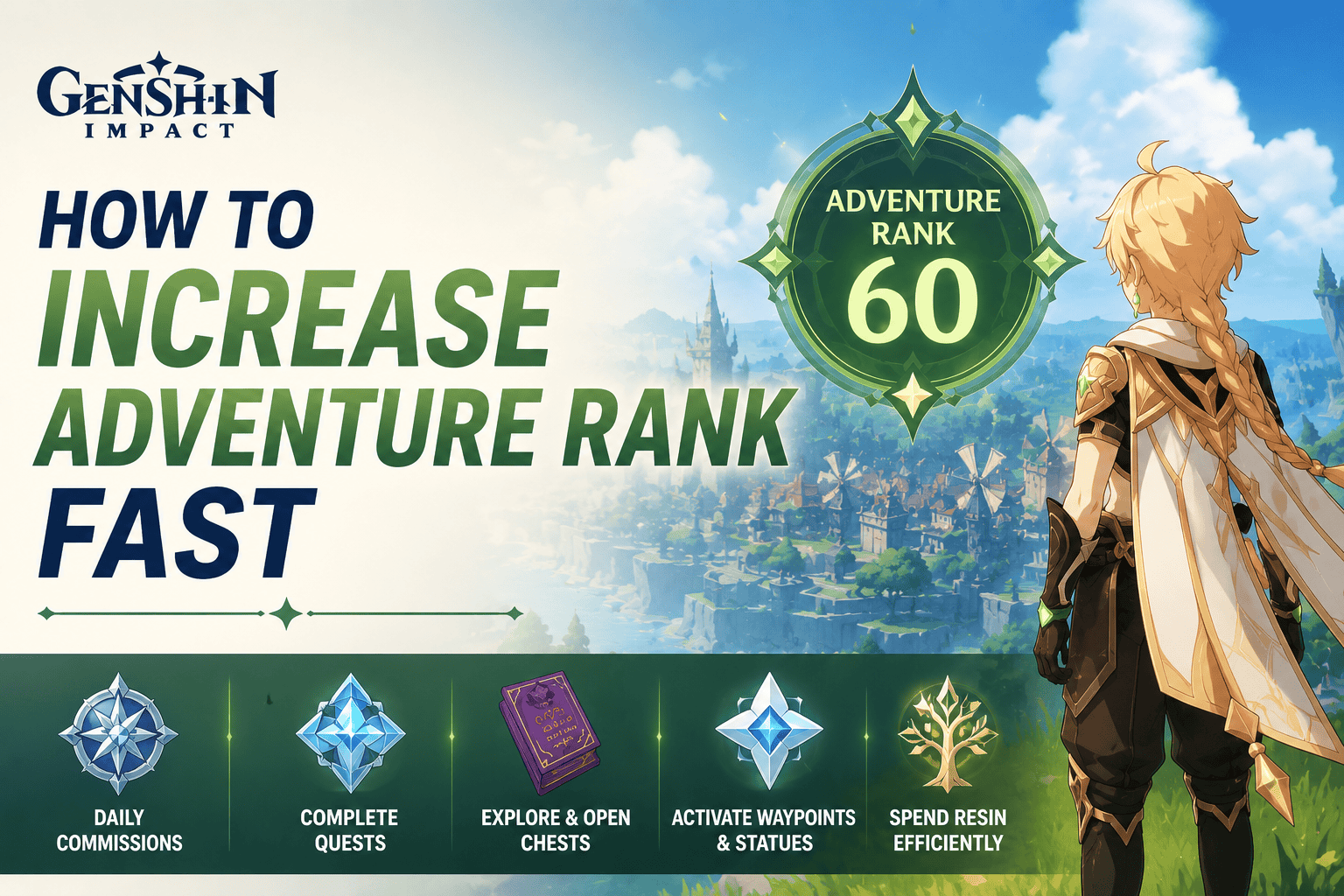 Increase Adventure Rank Fast in Genshin Impact (Guide)